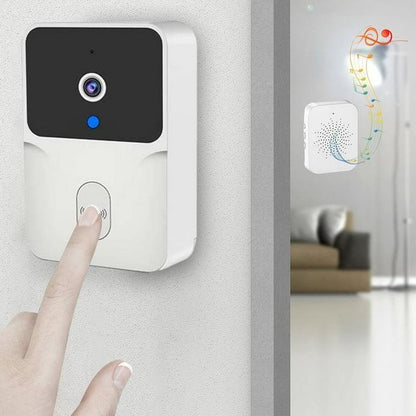 Smart WiFi Camera Doorbell – See and talk to visitors from your phone