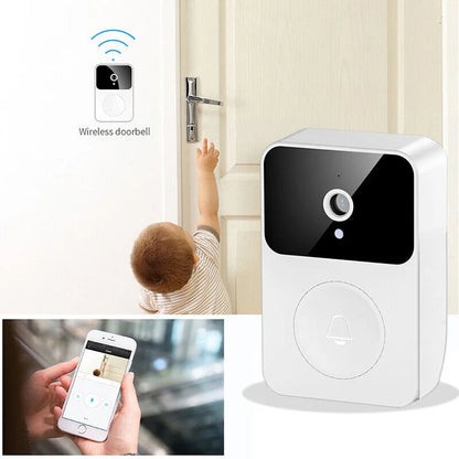 Smart WiFi Camera Doorbell – See and talk to visitors from your phone