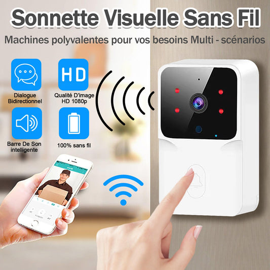 Smart WiFi Camera Doorbell – See and talk to visitors from your phone